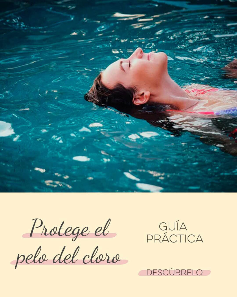 cuidado del cabello en la piscina protege el pelo del cloro