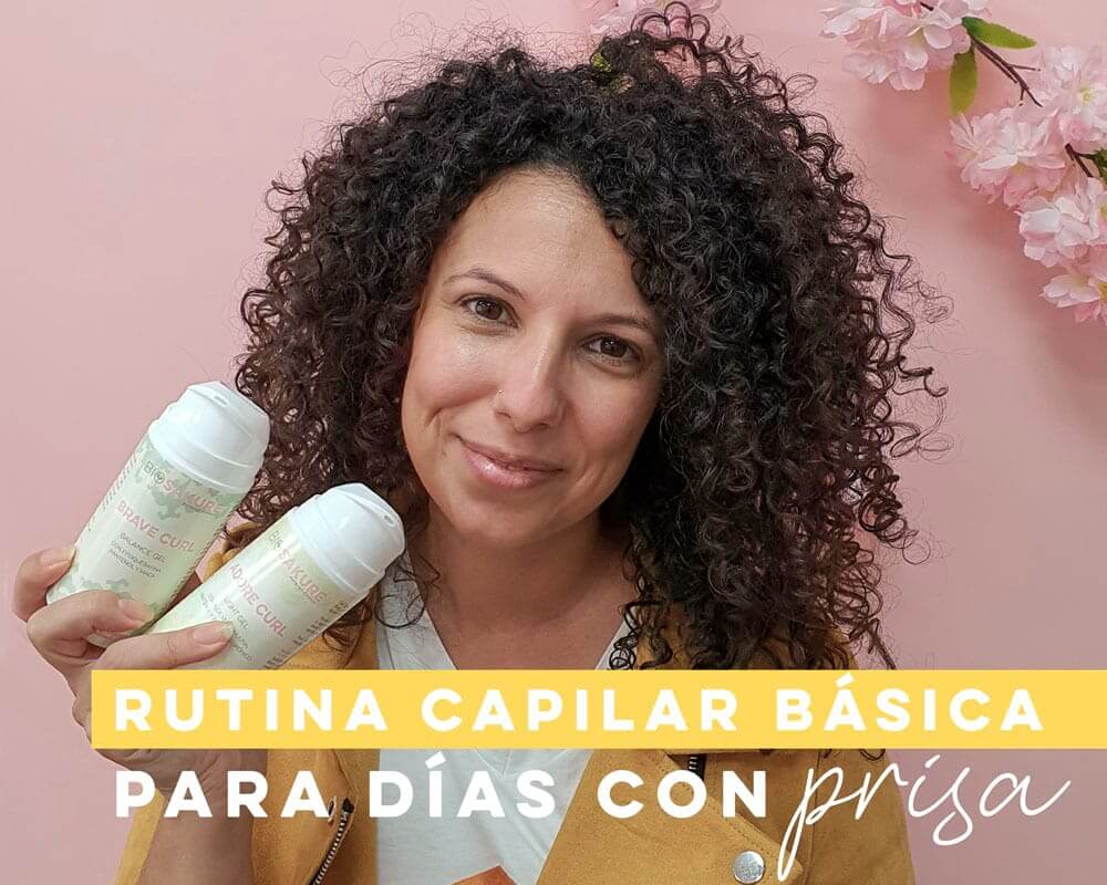 rutina básica y rápida para pelo rizado