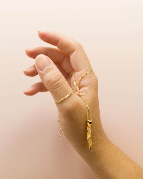 joya rizo de plata bañada en oro para rizadas