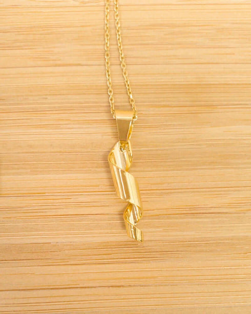 joya rizo de plata bañada en oro para rizadas